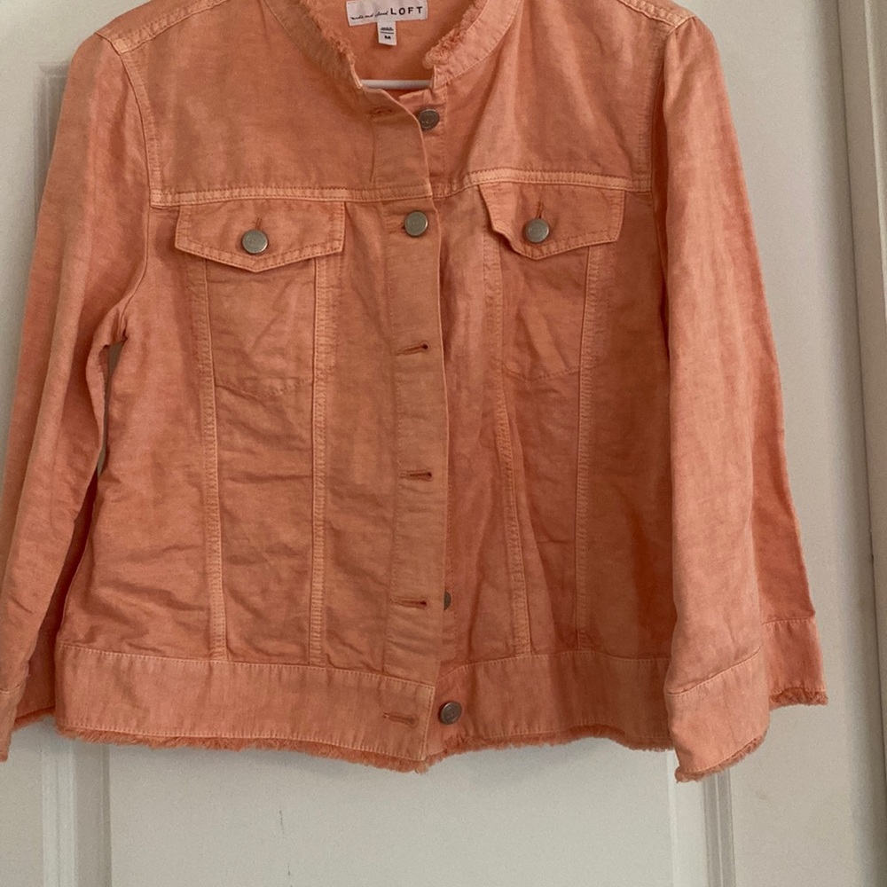 Loft light orange jacket